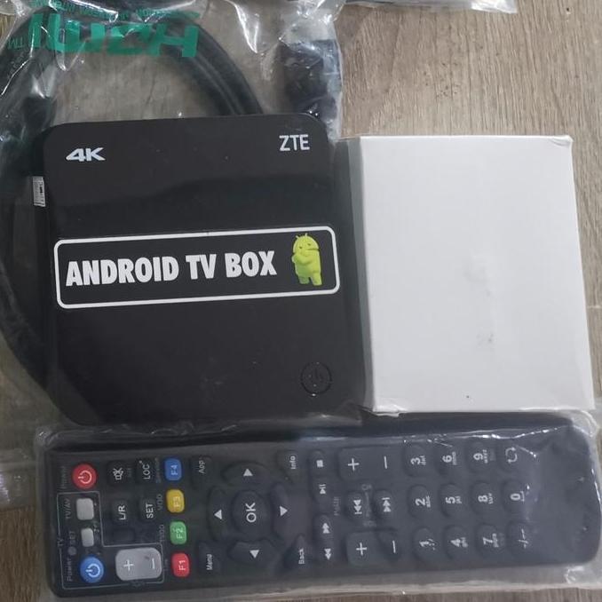 Android TV box ZTE baru komplit siap pakai