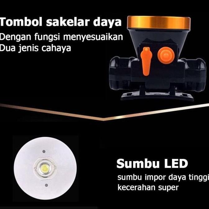 Terjangkau Senter Kepala Led Headlamp Super Terang / Lampu Kepala Zoom Outdoor Tahan Lama