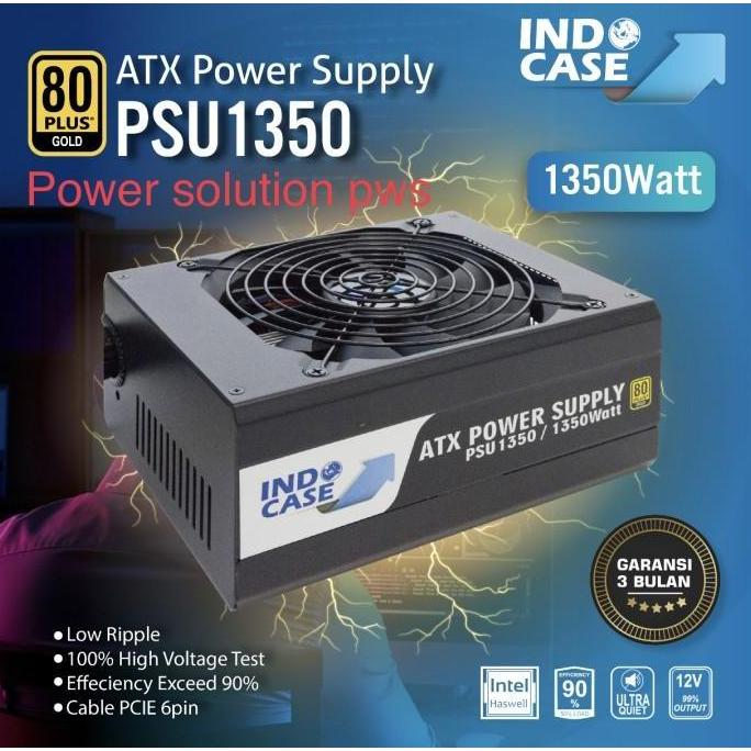 PSU1300 POWER SUPPLY PSU 1300W 80+ GOLD MINER MINING BITCOIN GAMING Murah
