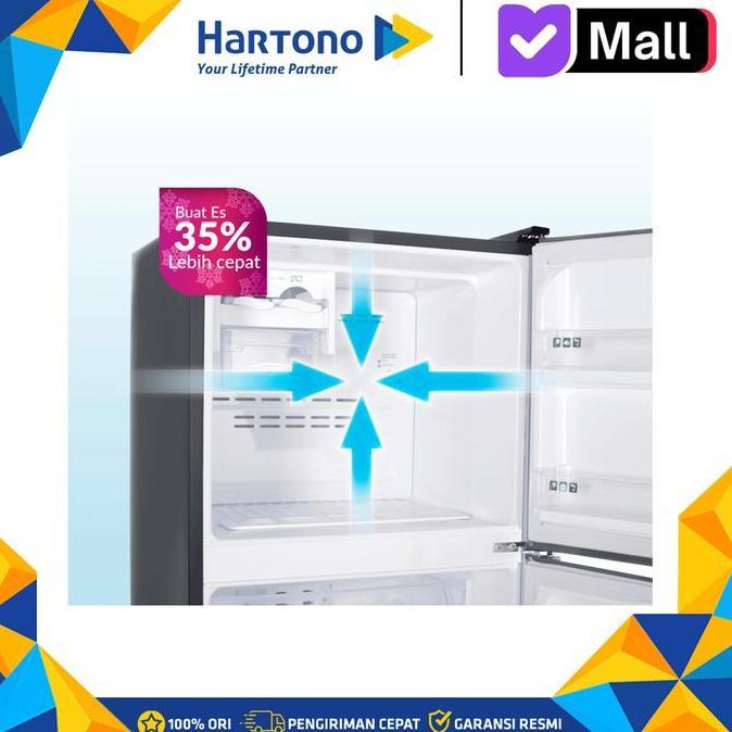 Polytron Kulkas Kecil 2 Pintu Small 2 Door Refrigerator PRB200Y