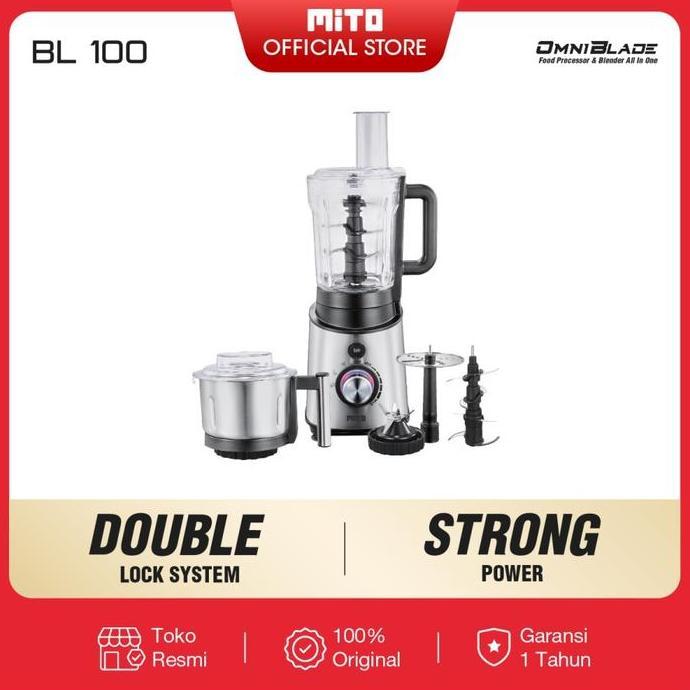 Blender Mito BL 100 Omni Blade Food Processor Mitochiba Chopper BL-100