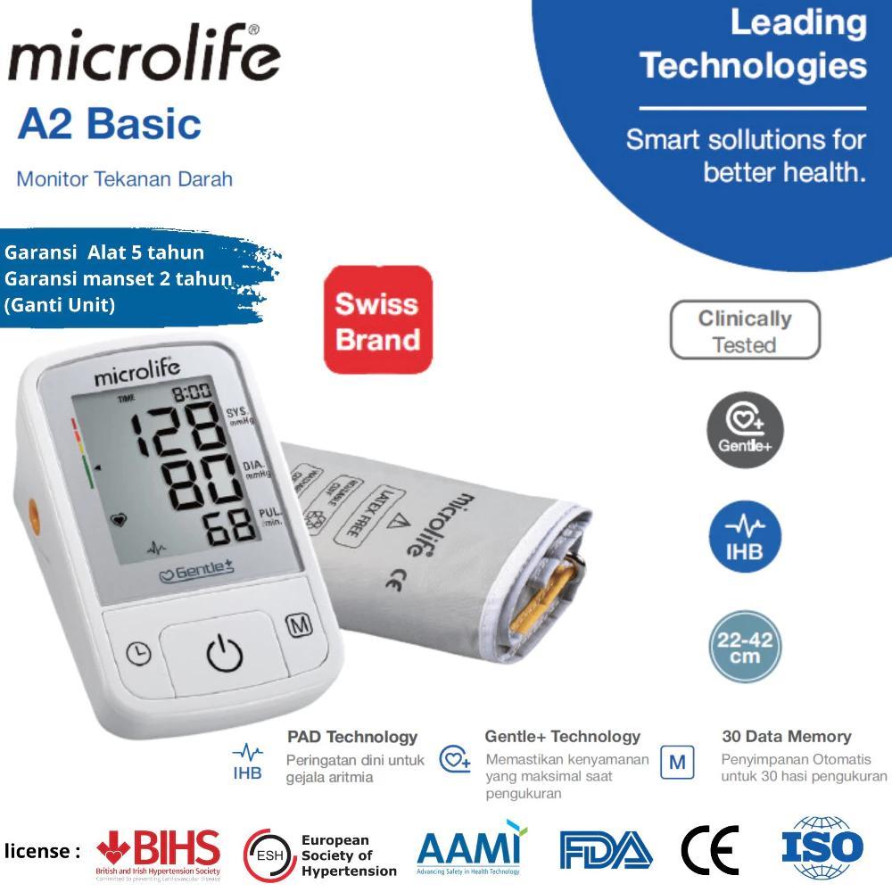 MICROLIFE TENSIMETER DIGITAL MICROLIFE BPA2 BASIC - TENSI DIGITAL MICROLIFE - ALAT UKUR TEKANAN