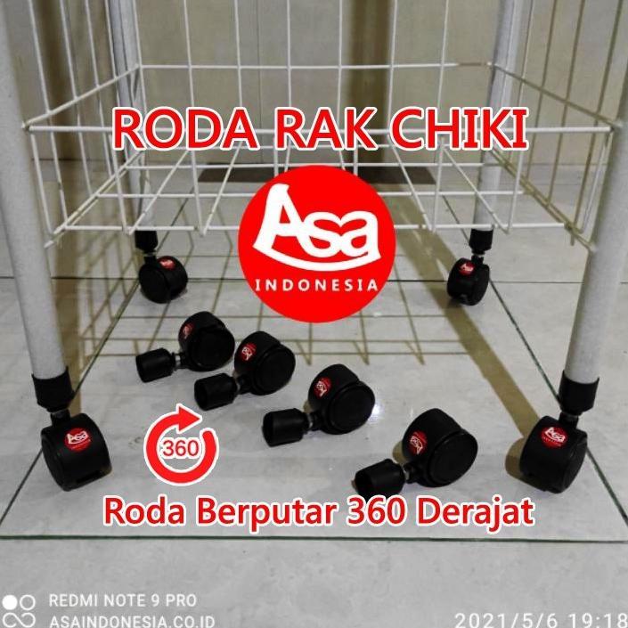 Bisa Cod Roda Rak Chiki , Rak Roti , Rak Serbaguna, Rak Piring, Rak Ceker, Diameter Roda=5Cm / Roda 
