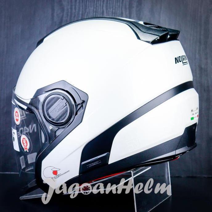 NOLAN HELM N405 CLASSICO NOBILE NCOM #320 | WHITE | N-405 DOUBLE VISOR