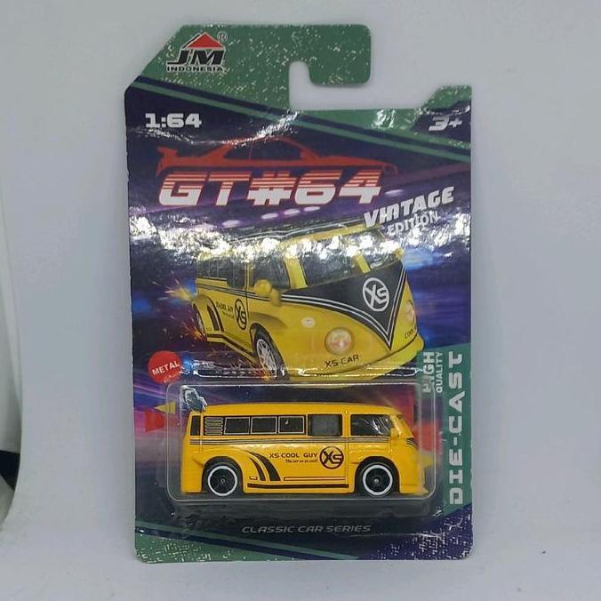 gt#64 jm indonesia bukan hot wheels volkswagen vw kombi t1 microbus van samba diecast 1/64 (s)