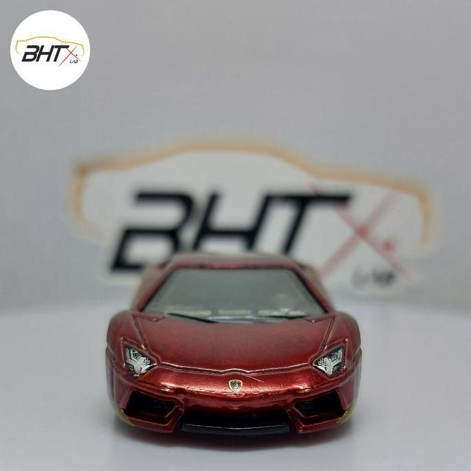 Hot Wheels Super Treasure Hunt Lamborghini Aventador Miura Homage Spectraflame Red HW Exotics Loose 