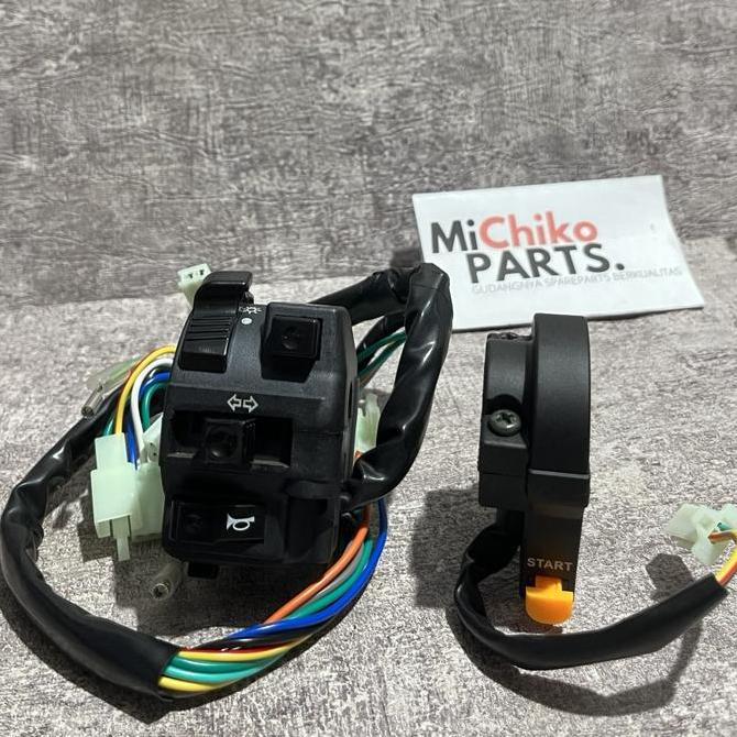 Sepasang Holder Saklar Kiri Kanan Starter Supra Lama 100 Supra X XX Tombol Stater