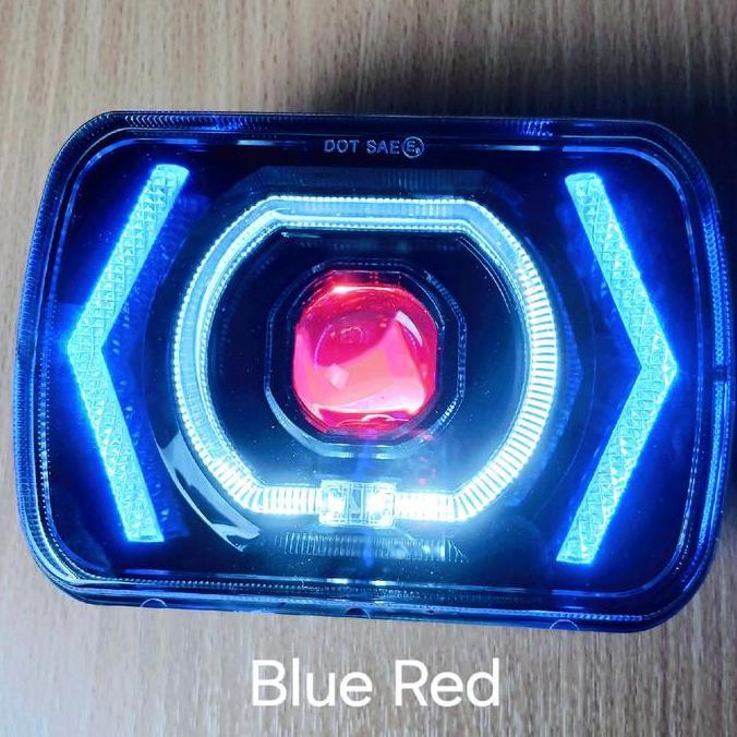 Lampu Utama Headlamp 5X7 Inch Model Kotak  Katana Taft  L300 Foglamp Mobil Motor Lampu Depan Led REA