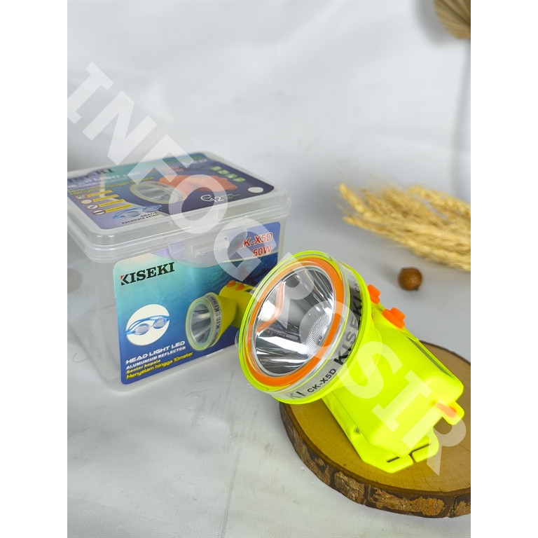 BARU Headlamp KISEKI Cahaya Putih /  CK-X5D 50W Kiseki Senter Kepala Selam