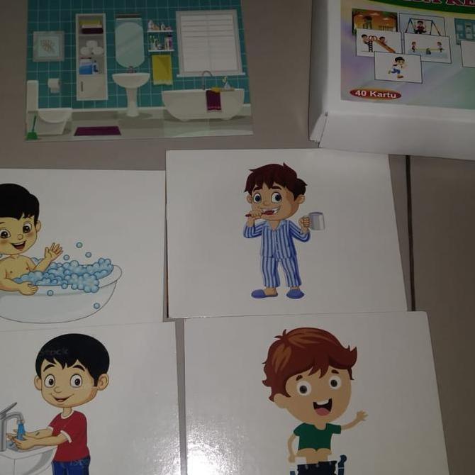 New- kartu pemahaman kata kerja anak terapi wicara anak.