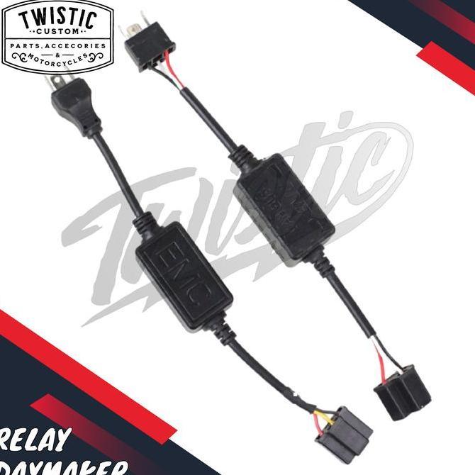 Relay Lampu LED Daymaker Motor Mobil Jeep HEMAT