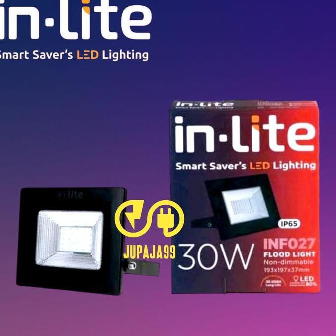 LAMPU SOROT LED INLITE 30W 30 WATT INF027 FLOODLIGHT