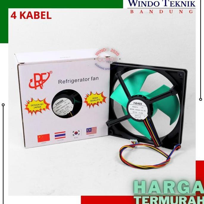 FAN MOTOR KULKAS SHAP NMB-MAT MODEL FBA12J15V | FAN KIPAS KULKAS 12X12 ARUS DC 15 VOLT | FAN MOTOR K