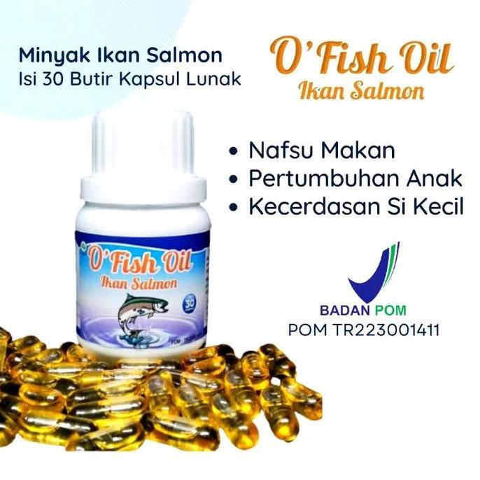 nuifarm - ofish oil minyak ikan salmon - suplemen penambah nafsu makan anak & dewasa