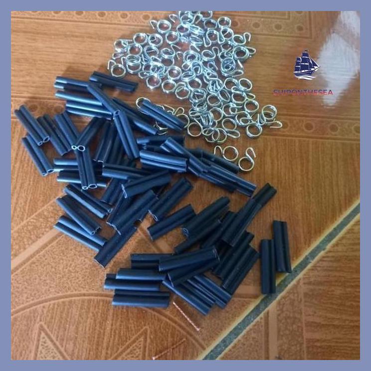 (PANCING) KLEM + RING 8 JERAT RACIK GANTUNG RUAK2 ISI 100 PCS SIAP KIRIM