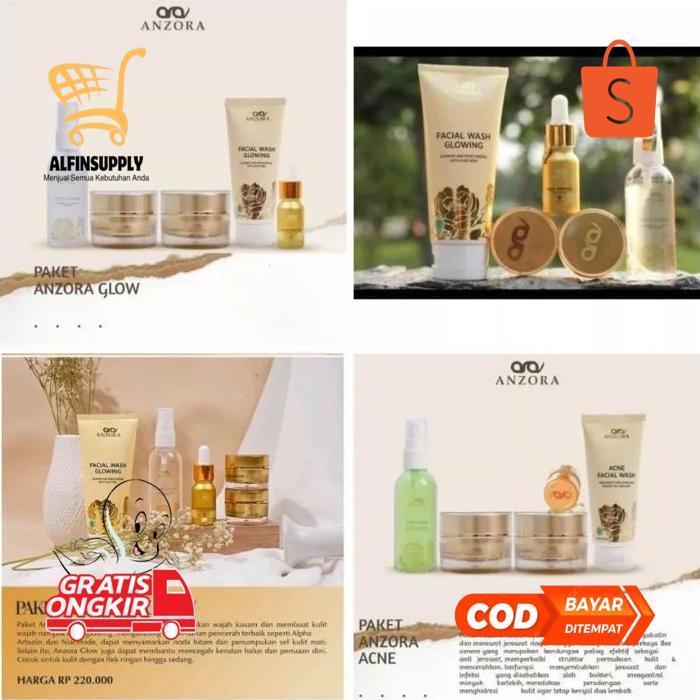 Ukd-23 Anzora Skincare - Brightening Skincare Anzora Original - Anzora Paket Glow - Anzora Paket Acn