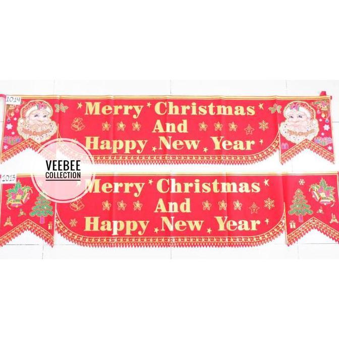 ~~~~~] Banner Merry Christmas/ tulisan merry christmas/tulisan bludru/ kain