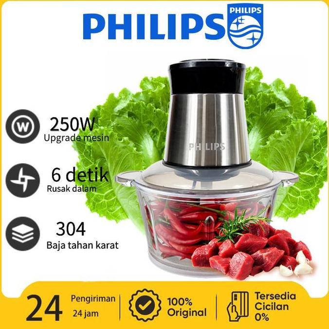 New- Philips Blender Chopper 2L Meat Chopper multifungsi food chopper