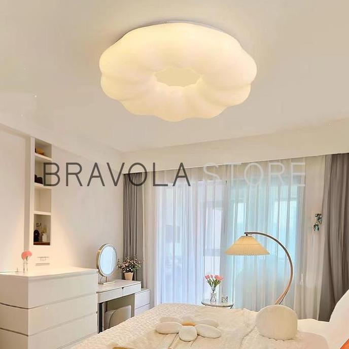 Lampu plafon led modern hias dekorasi ruang kamar model awan 5699