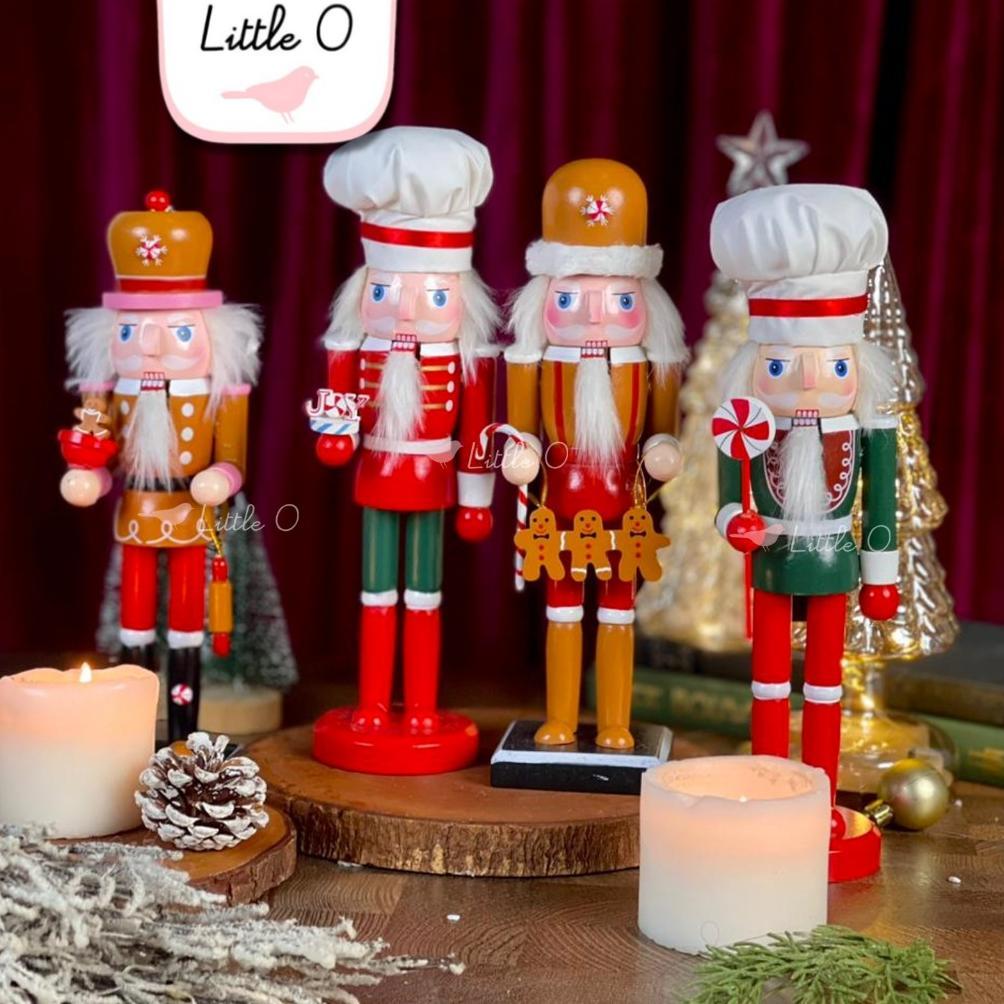 Manuelcollection Little O Christmas Nutcracker Soldier Patung Natal Dekorasi Natal Hiasan Natal Impo