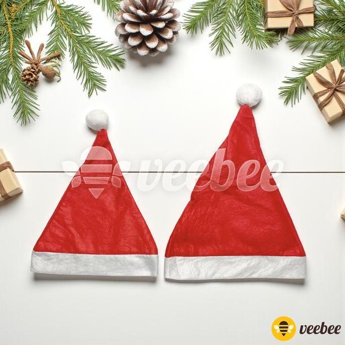 :<:<:<:<] Topi natal polos dewasa/ Topi natal polos anak/topi natal flanel