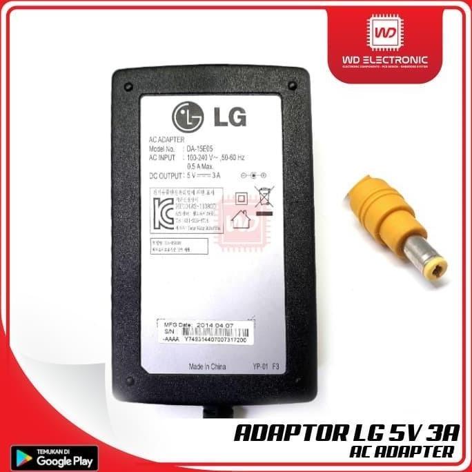 New- ADAPTOR 5V 3A LG POWER SUPPLY 5V 3A LG DA-15E05