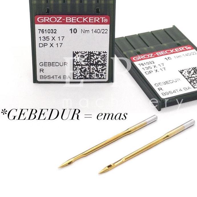 Jarum Jahit Dpx5 Groz Beckert Gb Needles Germany Jerman Jarum 2 Zig Zag Lubang Kancing Industri Doub