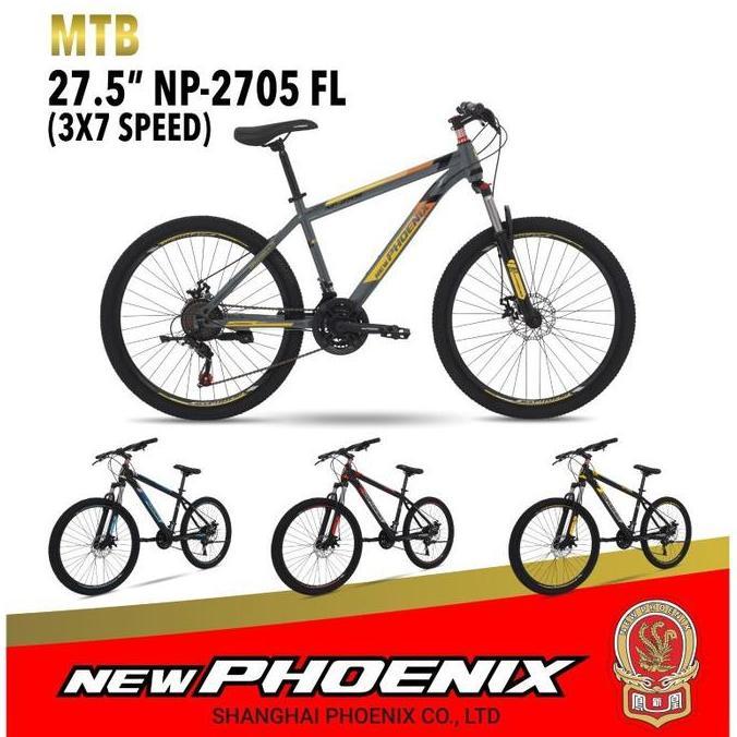 Terbaru Sepeda Gunung Phoenix Mtb 27.5 Np 2705 Fl