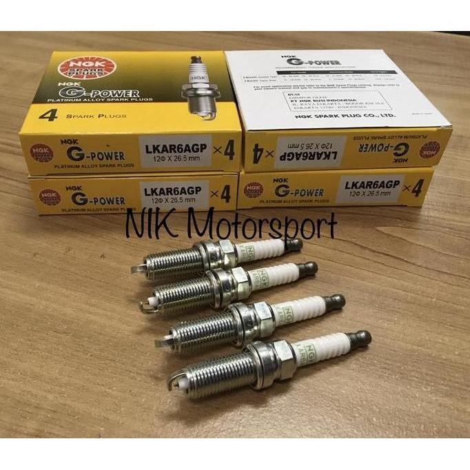 Busi Grand Livina Evalia March Juke Datsun Go Xtrail Ngk G-Power 4Pcs