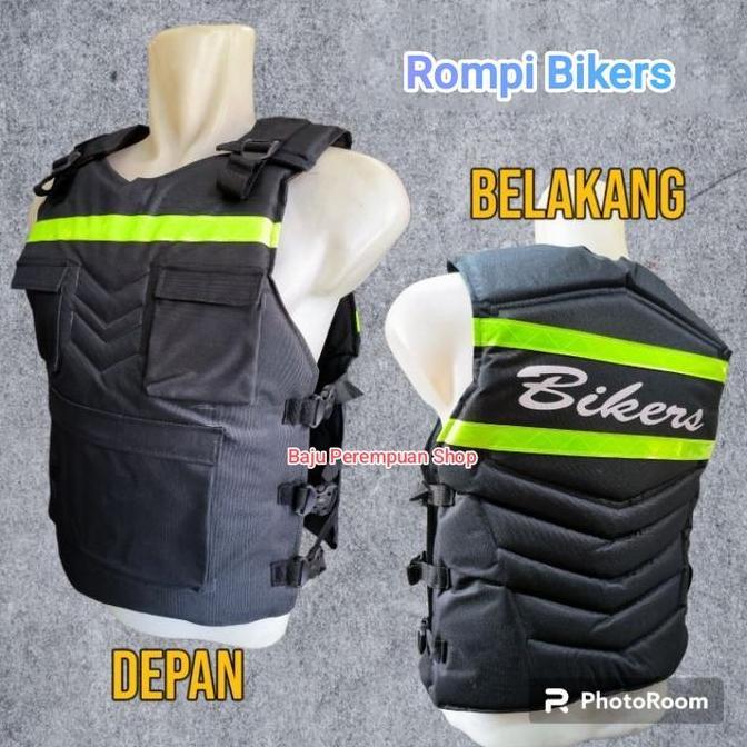 NEW ROMPI MOTOR BIKERS PREMIUM/ALAS DADA PUNGGUNG ANTI ANGIN/ROMPI MOTOR PREMIUM TEBAL/PELINDUNG DAD