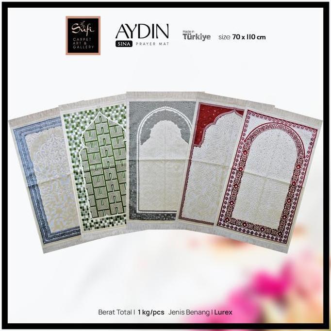 Sajadah Lipat Turki Halus Aydin Sina 70X110 Cm