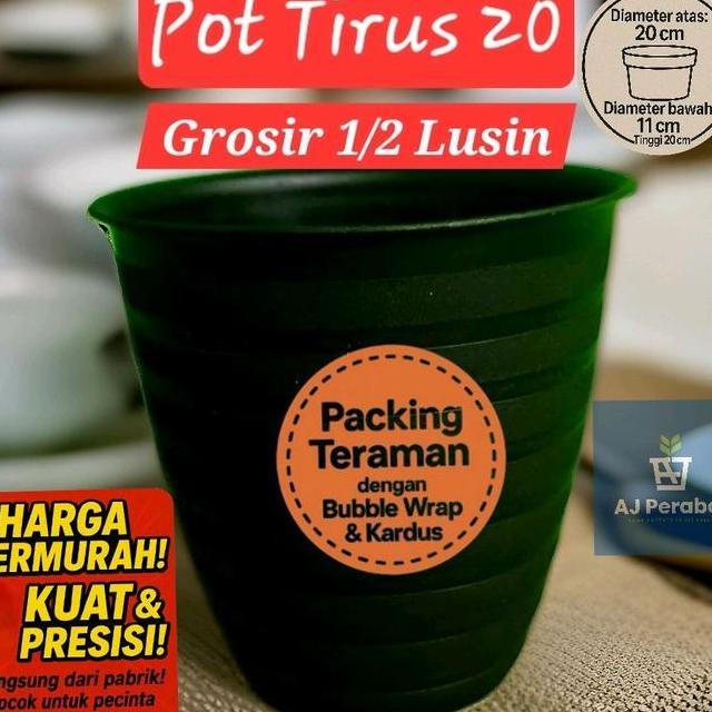 Grosir 12 Lusin Pot Tirus 20 Pot Pot Bunga Pot Bunga Plastik Pot Bunga Pot C