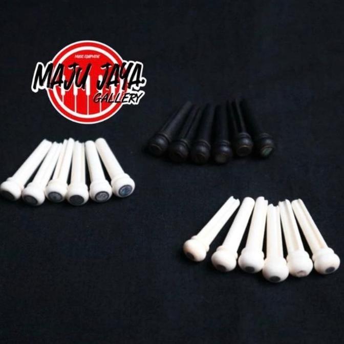 Pin Saddle Sadel Bridge Gitar Akustik Elektrik Tulang Bone Or Ebony High Quality