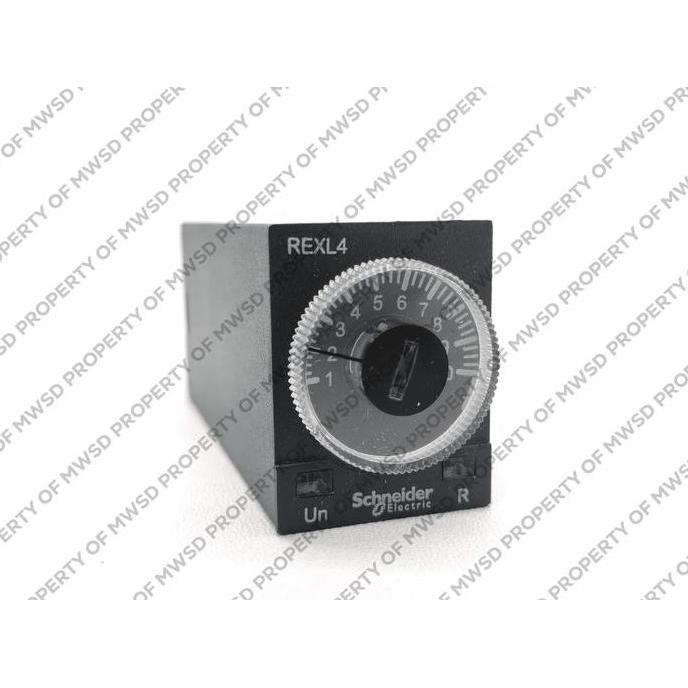 Schneider Relay Plug In Timer 4CO 24VDC REXL4TMBD dengan 2 Change Over Contact tanpa LED Indikasi So