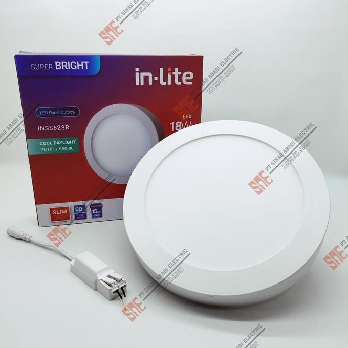Lampu Downlight Led Inlite 18 Watt Outbow 6500K In Lite INSS628R