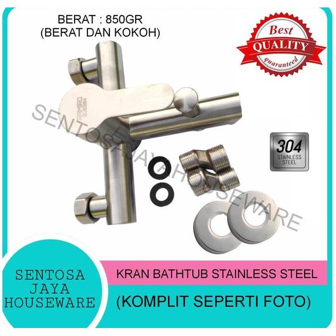 HARGA DISC - KRAN SHOWER BATHTUB PANAS DINGIN STAINLESS SUS304 - KRAN  MIXER SUS304