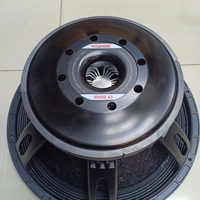 Terlaris Sepeker Componen Wisdom 18" Inchi W450 43 Wisdom Voic Coil 5,5 Inchi