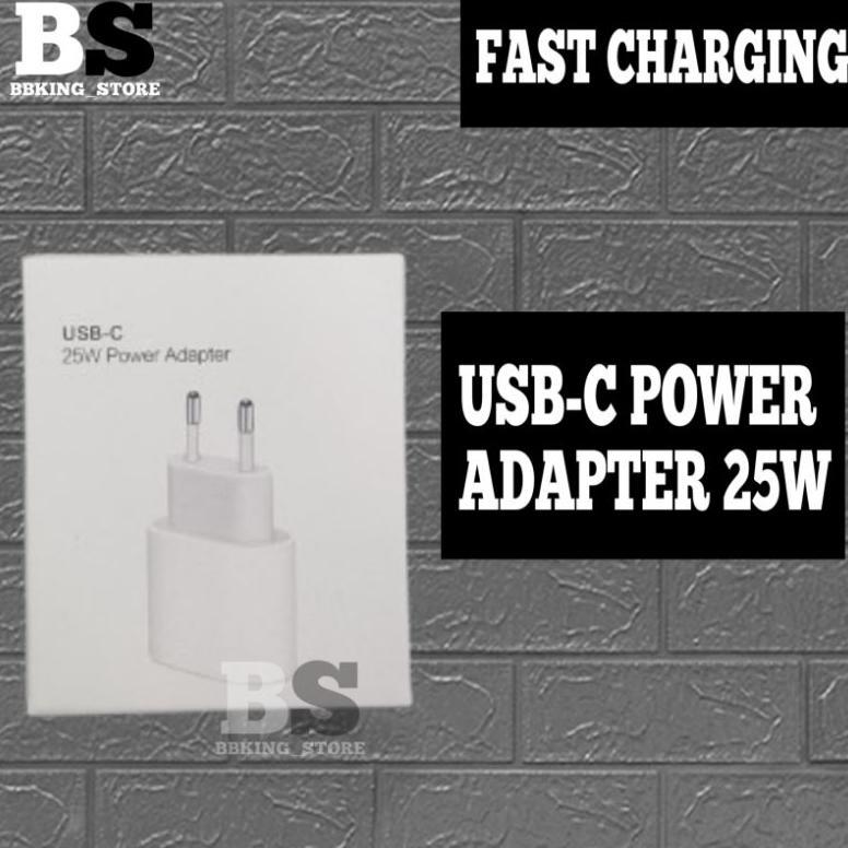 Adapter Fast Charging USB-C Power Adapter 25 watt iphone 11 - 12 - 13 - 14 - 15 - Pro - Max - Adapto