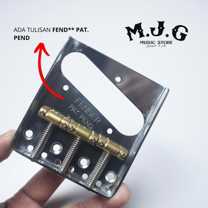 Tremolo Saddle Bridge Gitar Elektrik Telecaster Fndr With 3 Barel Saddle