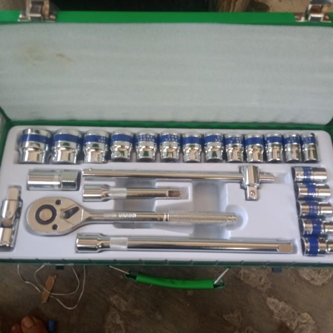 Kunci Sok 24 Pcs Sok Set 10 32 Mm Crv 12 Dr Soet Set 24Pcs Woirx