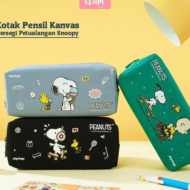Kotak Pensil Snoopy Tas Penyimpanan Alat Tulis Pensil Case Snoopy