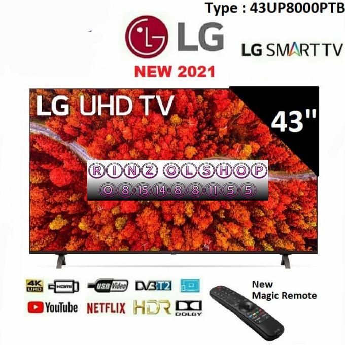 Terlaris Led Tv Lg 43Up8000 Smart Tv Uhd 4K Ai Thinq 43Up8000Ptb