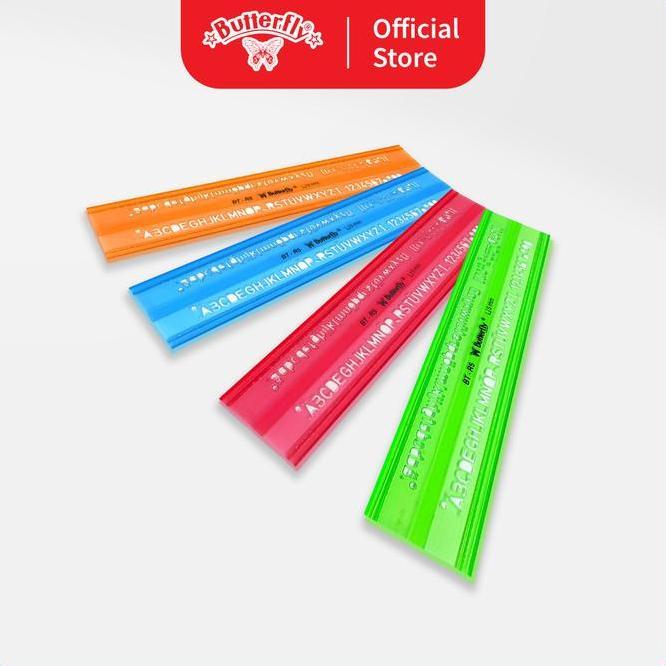 Penggaris Butterfly Btr5 Mal Huruf 5Mm