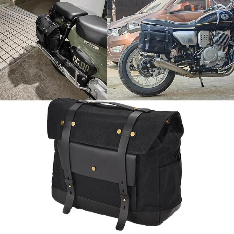 Motorcycle Side Bag For Sportster Softail Dyna Cruiser Motorbike Motorcross Bag Universal Saddle Bag