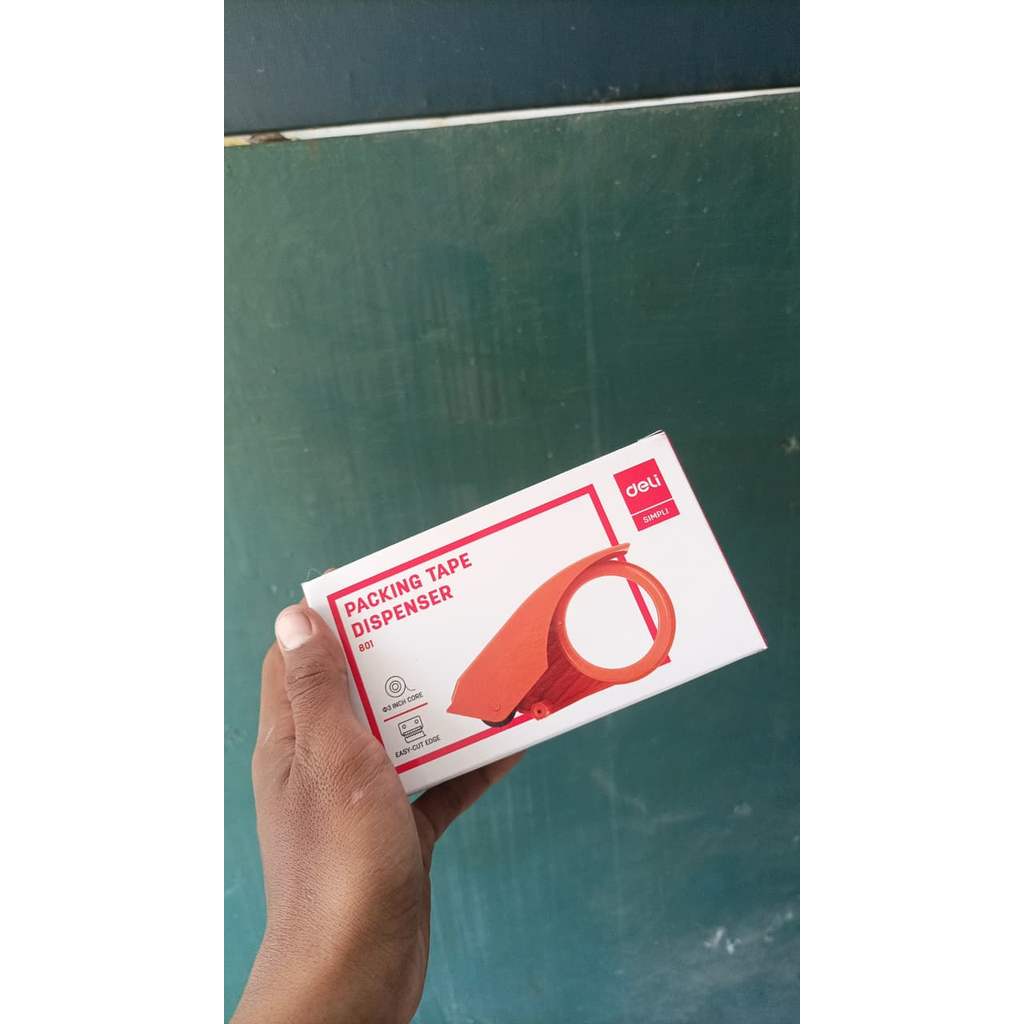Deli Tape Dispenser Alat Pemotong Lakban