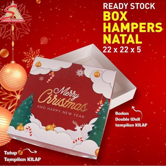 ><><><] 22x22x5 Box Natal/Christmas Box/Christmas hampers/Dus Natal