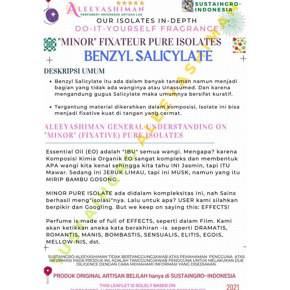 Aleeyashiman MINOR FIXATIVE PURE ISOLATE BENZYL SALICYLATE [terbaik]