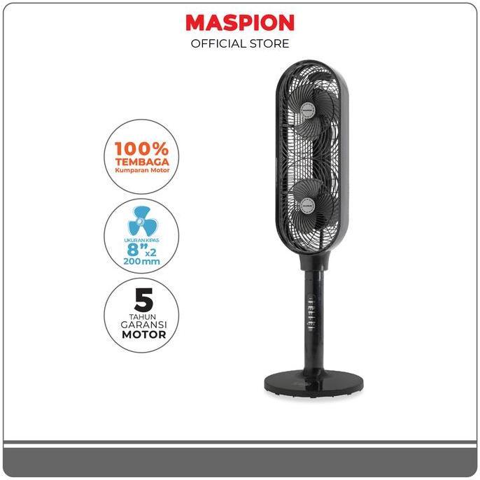 gonjabless - maspion tower fan kipas angin susun 8 inch tf-3 rc - modern & hemat listrik