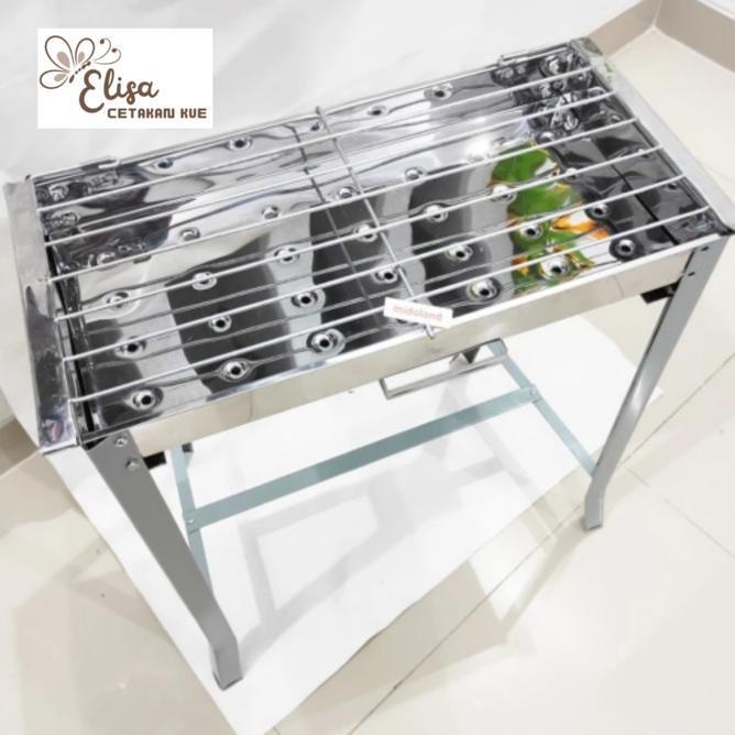 Panggangan Sate Arang Stainless Bakaran Sate Ayam Ikan Jumbo