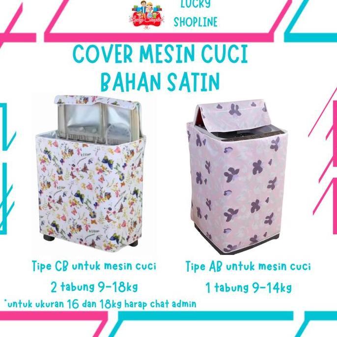 Sarung mesin cuci 2 tabung - cover mesin cuci 1 tabung buka atas - cover mesin cuci - ukuran 9,5-16k